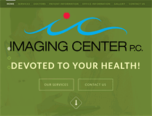 Tablet Screenshot of imagingcenterpc.com
